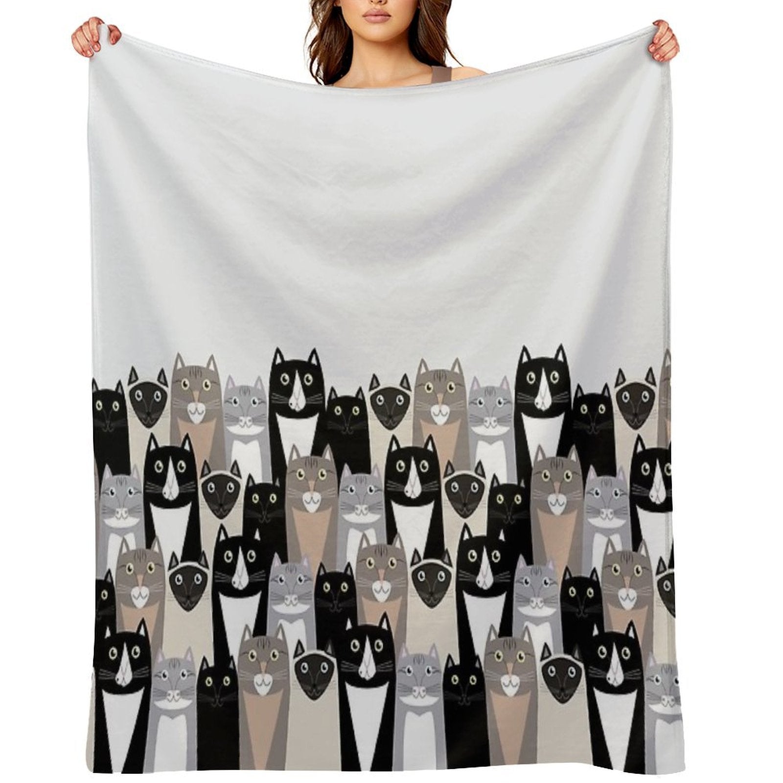 Cats #2 Compact Throw Blanket