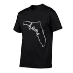 Florida Native Home Love  Oversized Silhouette T-Shirt