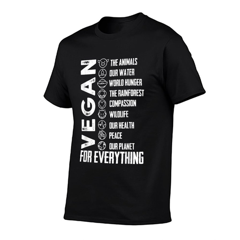Vegan For Everything T PlanetEarth Day, Save The Bees  Fade-proof Color T-Shirt