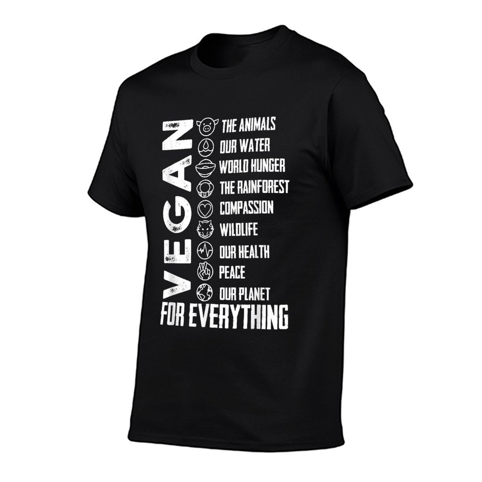 Vegan For Everything T PlanetEarth Day, Save The Bees  Fade-proof Color T-Shirt