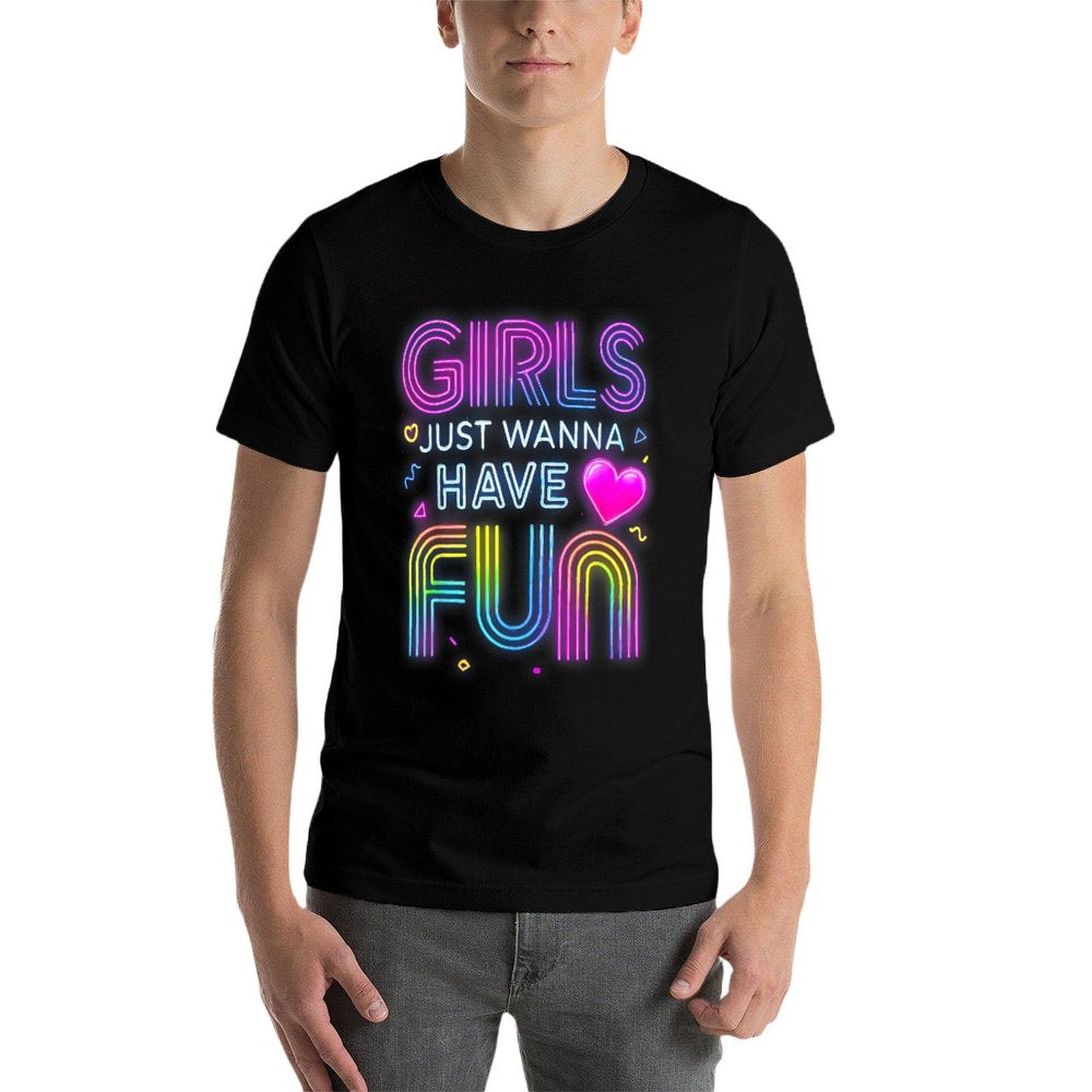 Funny 80s Girls Just Wanna Have Fun 1970s 1980s  Graphic-printed T-Shirt