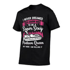 Vintage Pontoon Captain Women Funny Pontoon Queen  Moisture-wicking T-Shirt