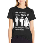 Dear Son-In-Law - Father Of The Bride Dad Wedding Marriage  Polyester Blend T-Shirt