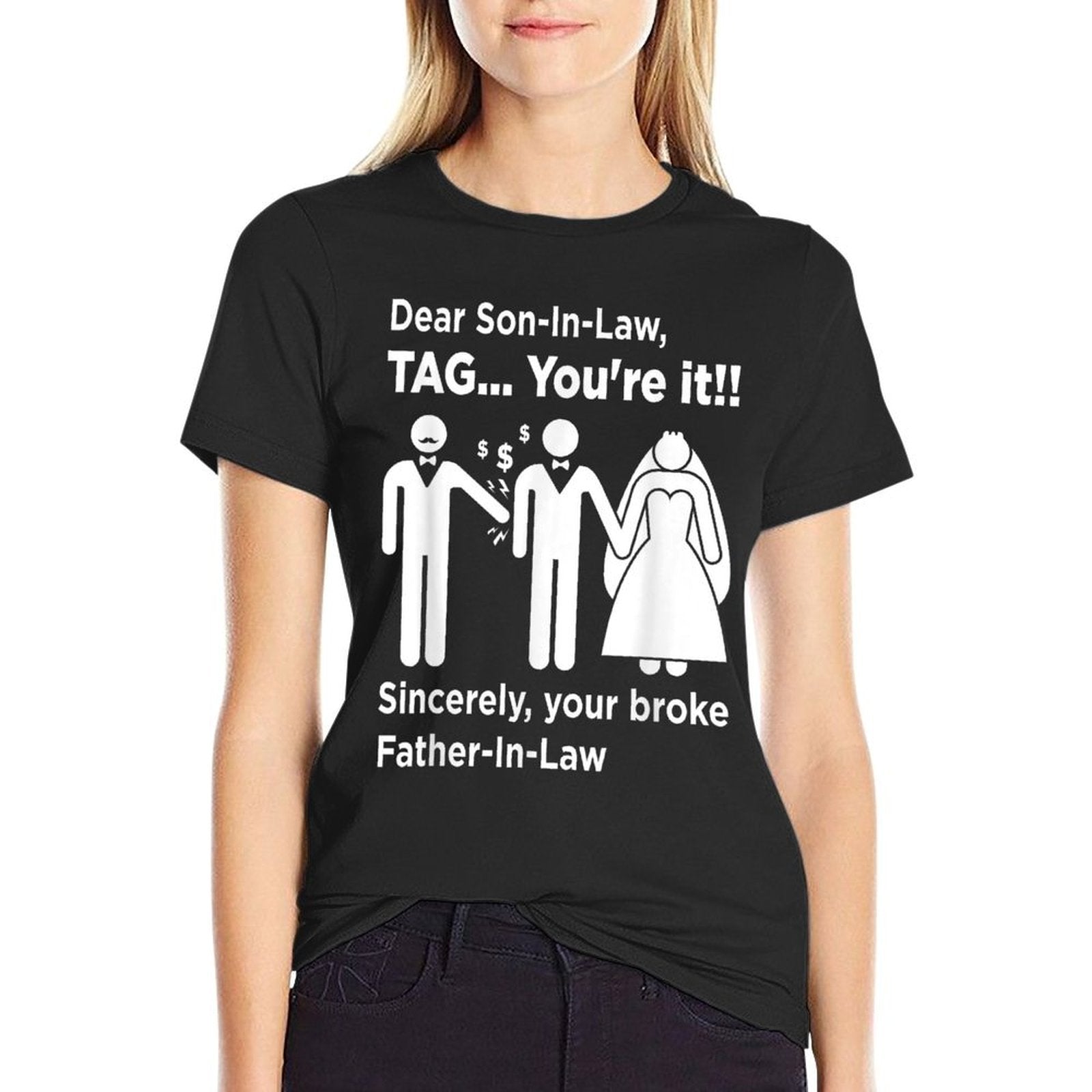 Dear Son-In-Law - Father Of The Bride Dad Wedding Marriage  Polyester Blend T-Shirt