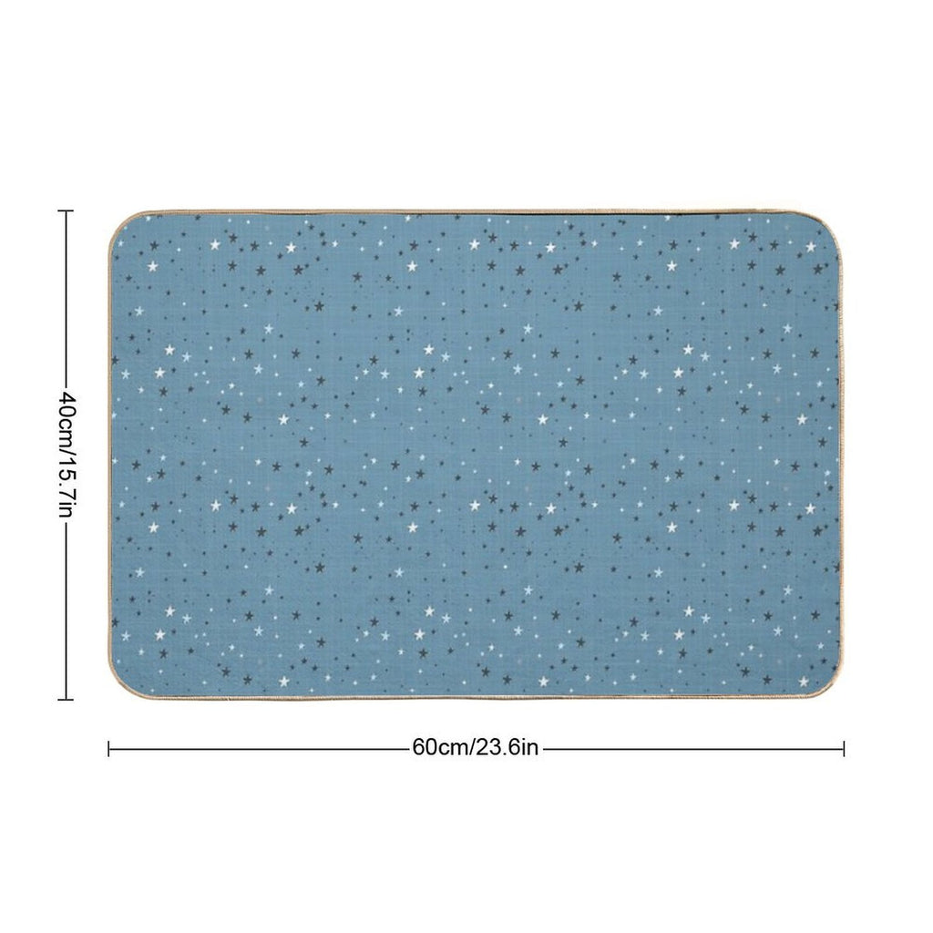 Floating - Ocean Blue  Stain-Proof Bath Mat