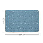 Floating - Ocean Blue  Stain-Proof Bath Mat