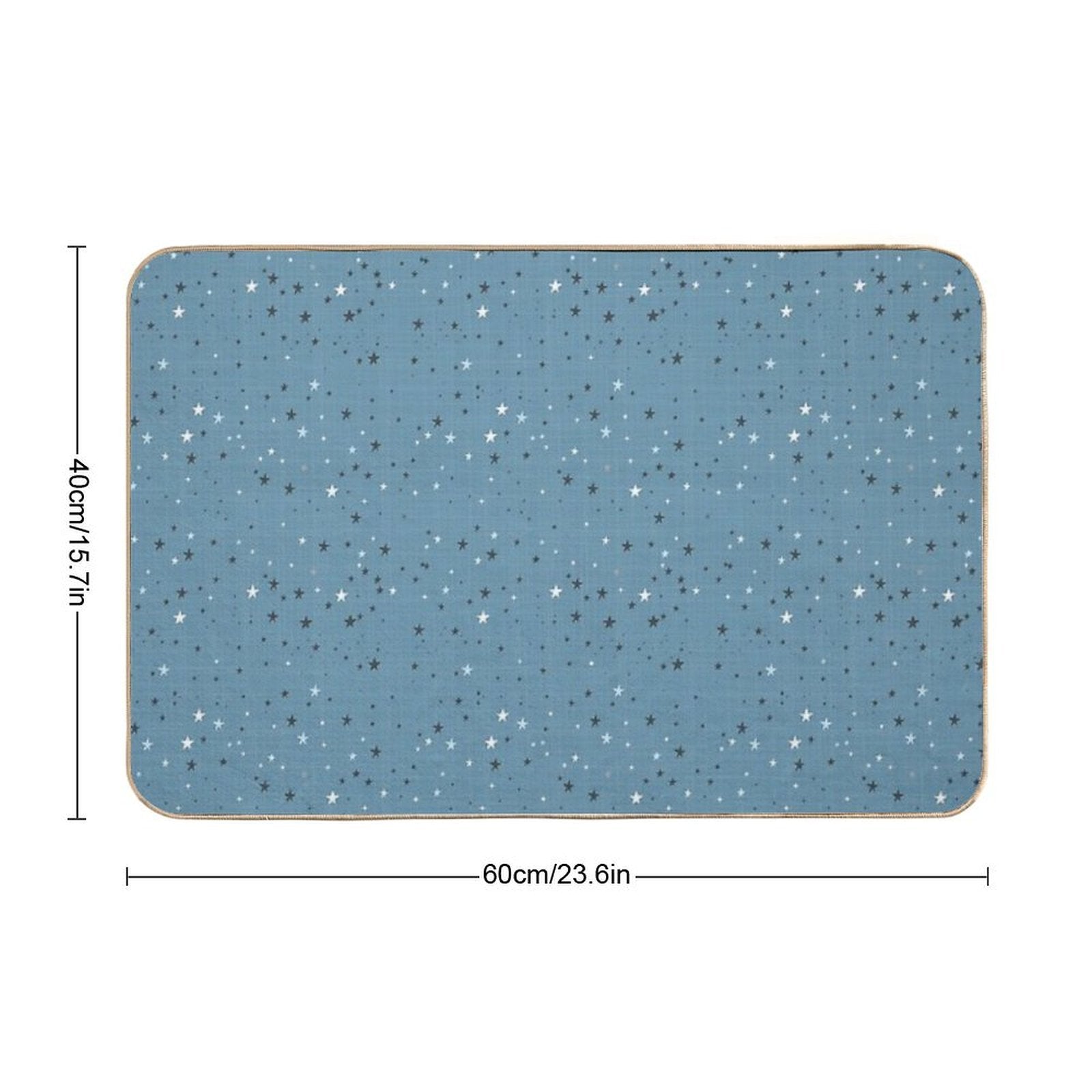 Floating - Ocean Blue  Stain-Proof Bath Mat