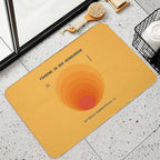Sun  Bauhaus Poster I  Dirt-Trapping Bath Mat