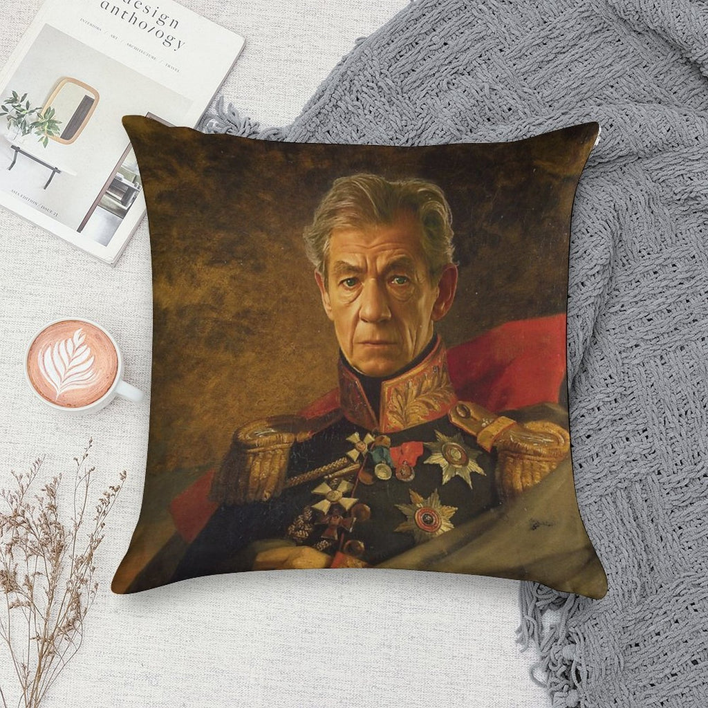 Sir Ian McKellen - Replaceface Soft Reinforced Edging Throw Pillow