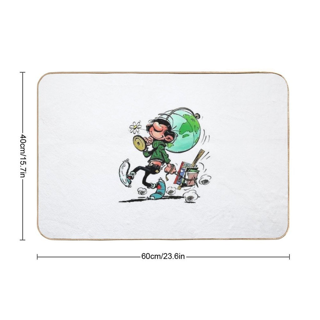 Gaston Lagaffe  Fade-Resistant Bath Mat