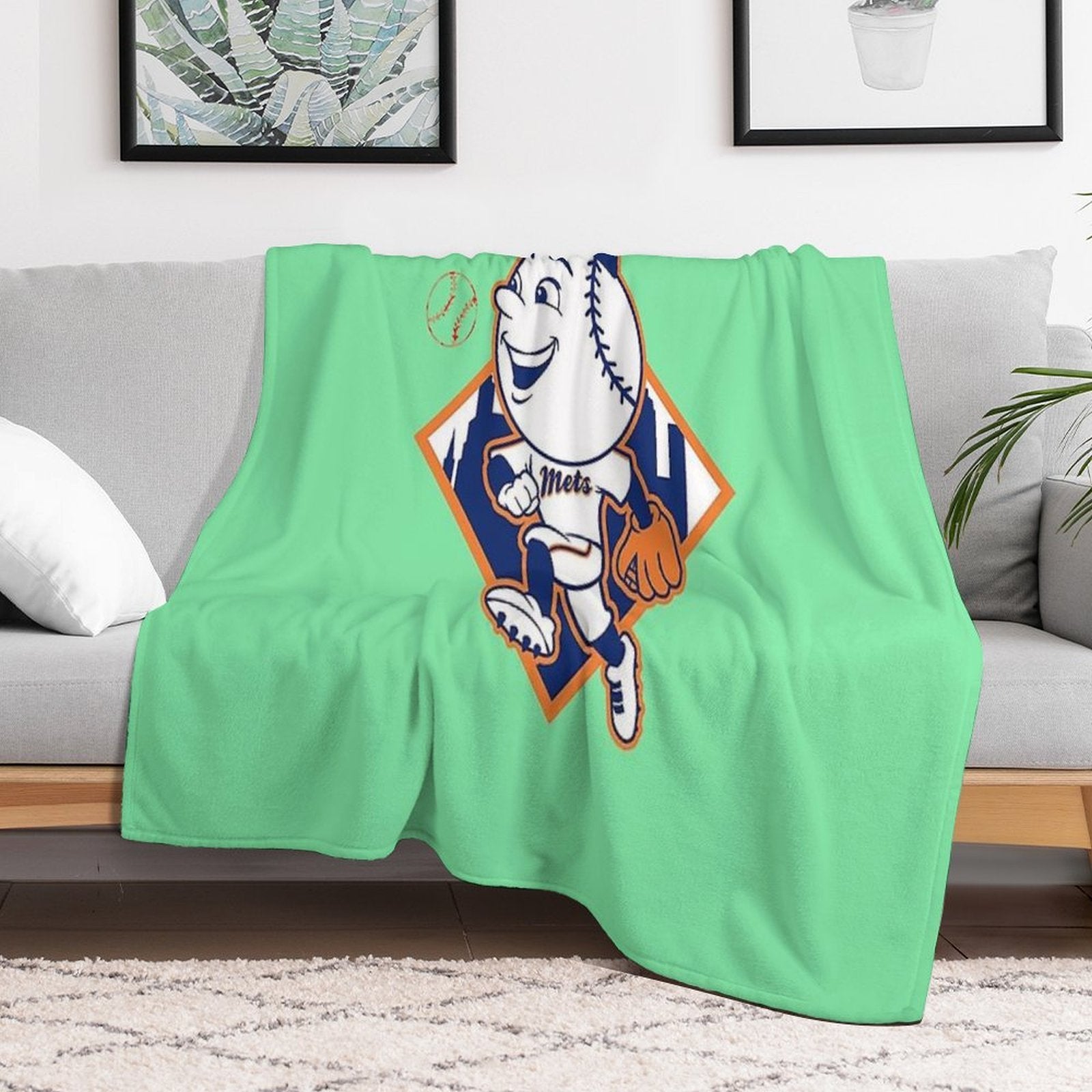 To Fans of The American Baseball Game 2010 Sustainable Throw Blanket