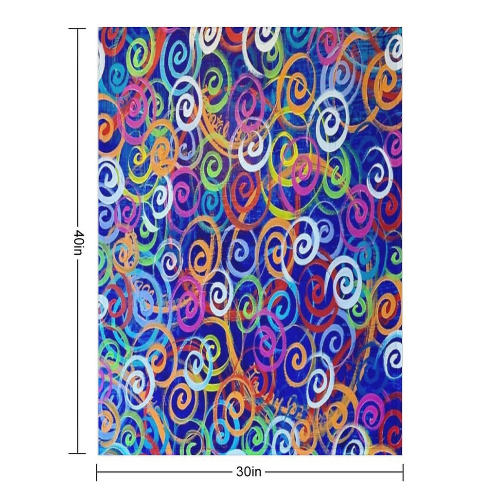 Swirl 5 Bayer Multi-functional Throw Blanket