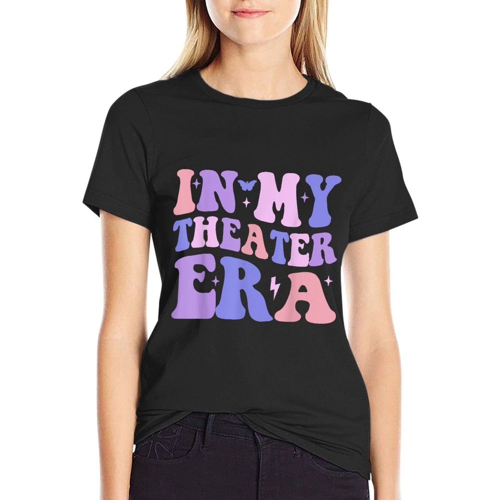 Groovy In My Theater Era Theater Lover Acting Teacher Girl  Lightweight T-Shirt