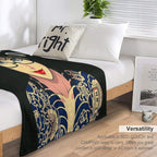 90s Anime Black Widow All-season Throw Blanket