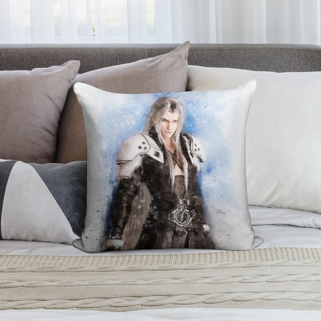 Sephiroth Watercolor Soft Ultra-Soft Texture Throw Pillow