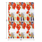 Dorothy Poppies Wrinkle-free Throw Blanket