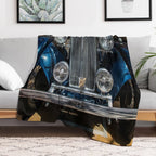 MG Vintage Car 1939 Shrink-resistant Throw Blanket