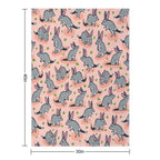 Bouncing Bilbies Machine-washable Throw Blanket