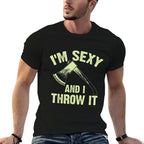 Funny Axe Throwing Art For Men Women Ax Thrower Axe Throwing  Breathable T-Shirt