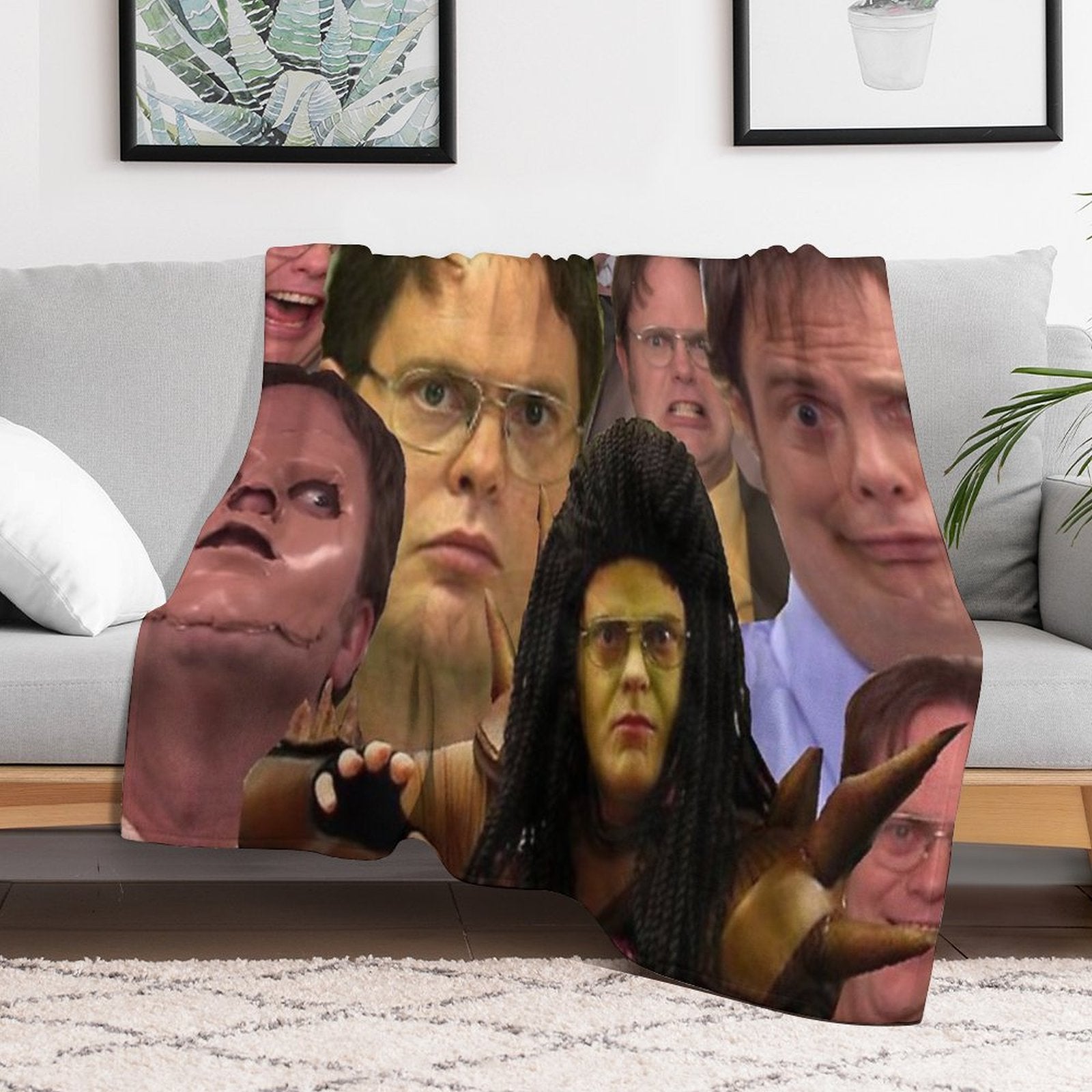 Dwight K. Schrute Travel-friendly Throw Blanket