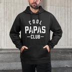 Pocket Cool Papas Club Best Papa Ever Retro Fathers Day Versatile Streetwear Hoodie