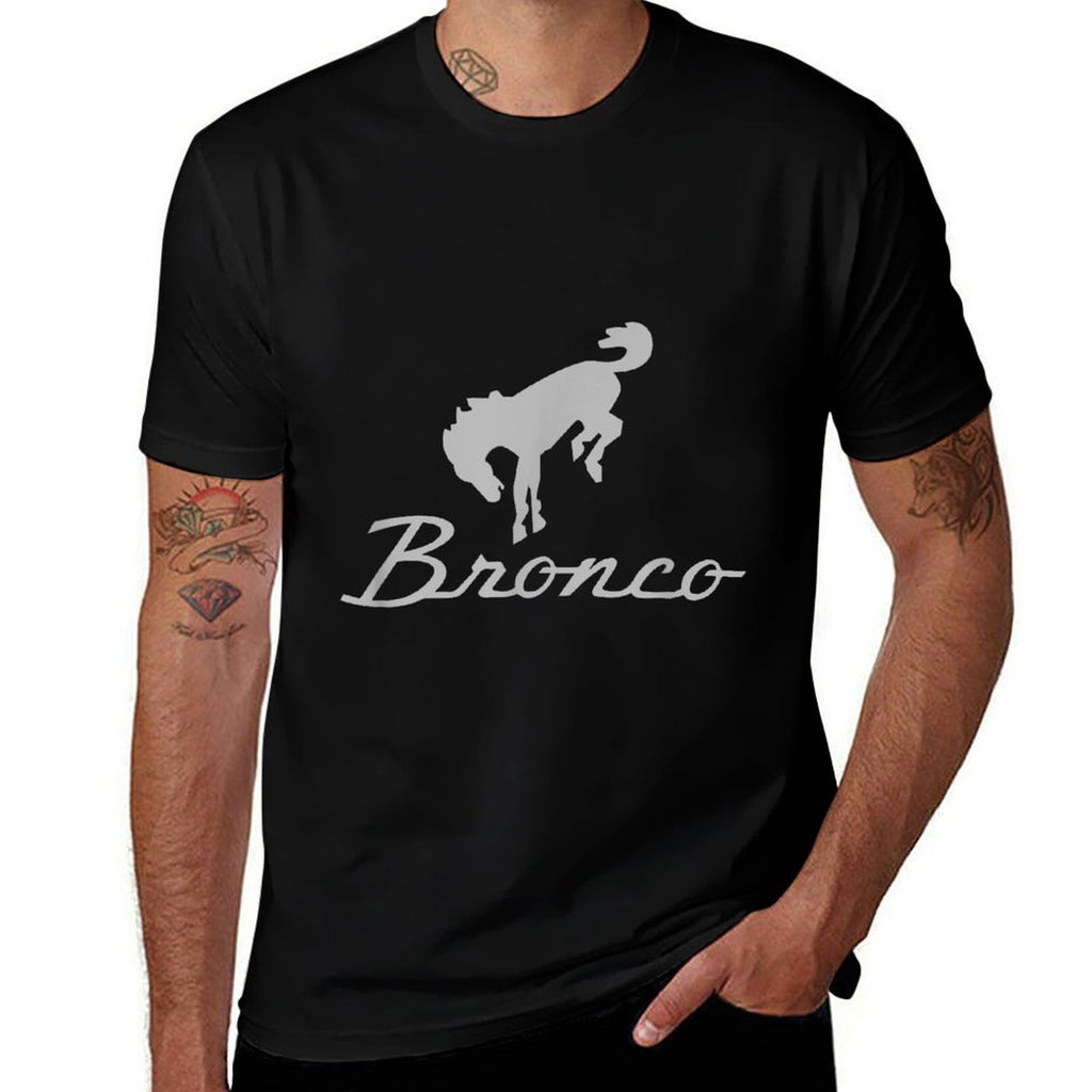 Ford Bronco Gray Logo  Stretchy T-Shirt