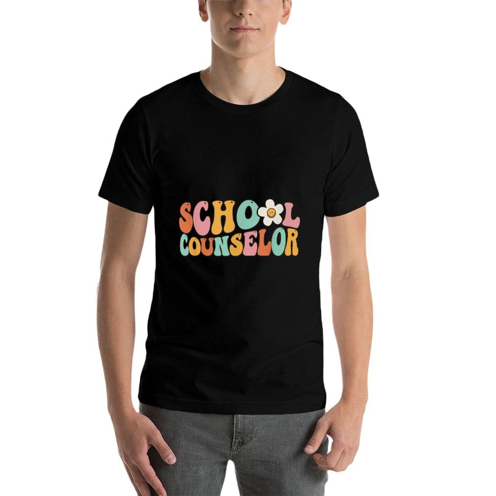 Counseling Office School Guidance Groovy Back To School  Relaxed-fit T-Shirt