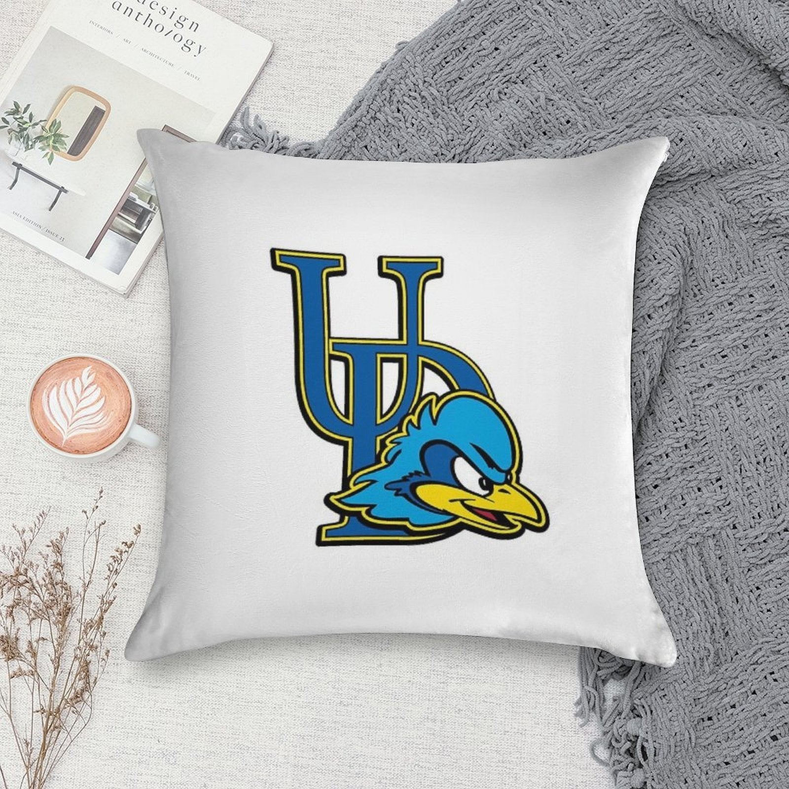 University of Deleware Soft Anti-Pilling Throw Pillow