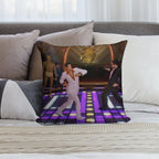 Epic Disco Battle Soft Fade-Resistant Throw Pillow