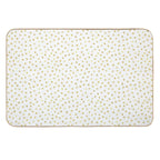 I Like Gold  Handpainted White + Gold Dots (Print Only)  Easy To Clean Bath Mat