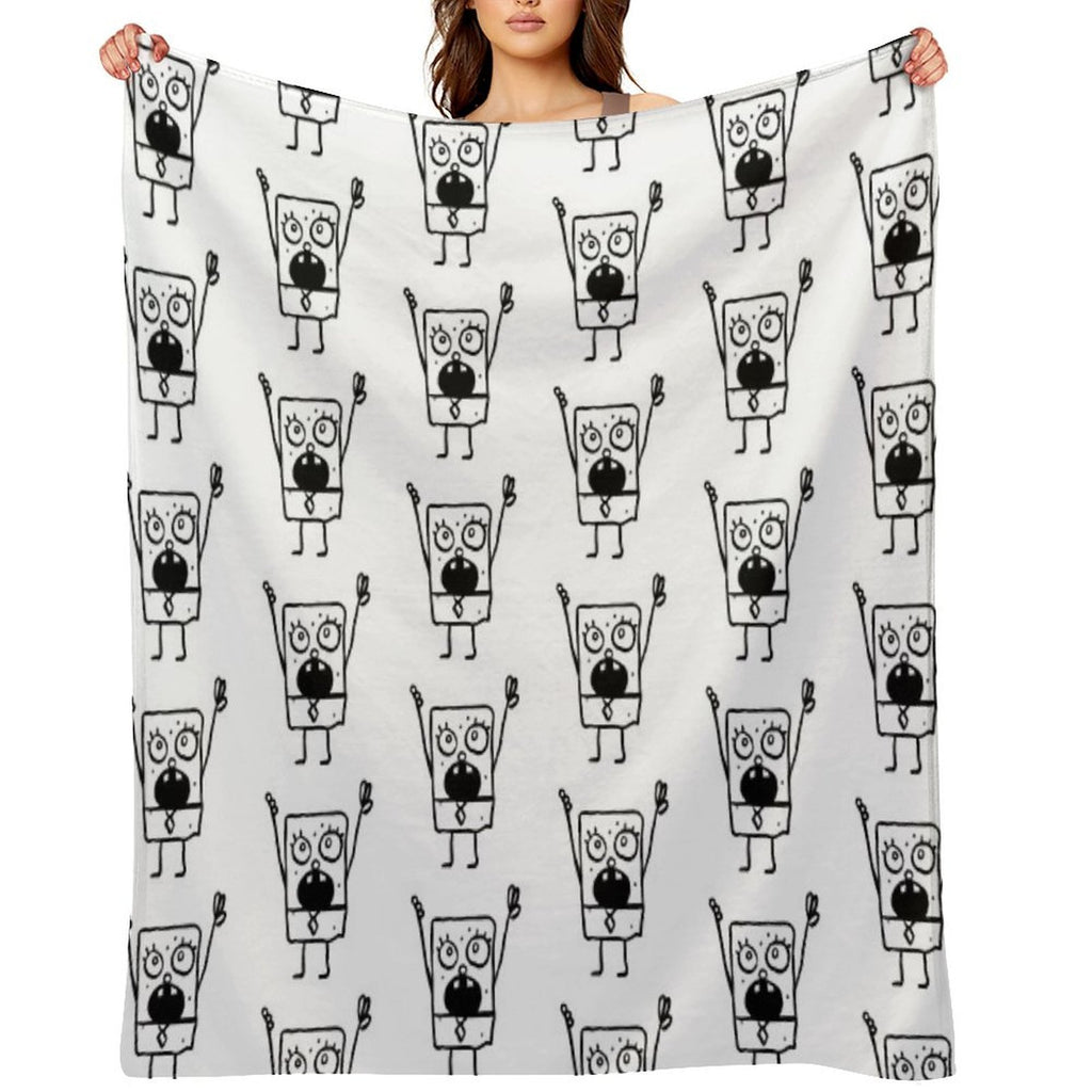 Doodlebob   Spongebob Themed  @HeckinFarOut Quick-dry Throw Blanket