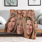 Jennifer Aniston Collage Machine-washable Throw Blanket