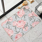 Peony on Spring Vibes  Anti-Trip Bath Mat