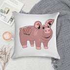 Slumberland Pig Plush Soft Anti-Pilling Throw Pillow