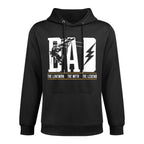 The Myth The Legend Dad The Lineman, Fun Gift 4 Fathers Moisture-Wicking Hoodie