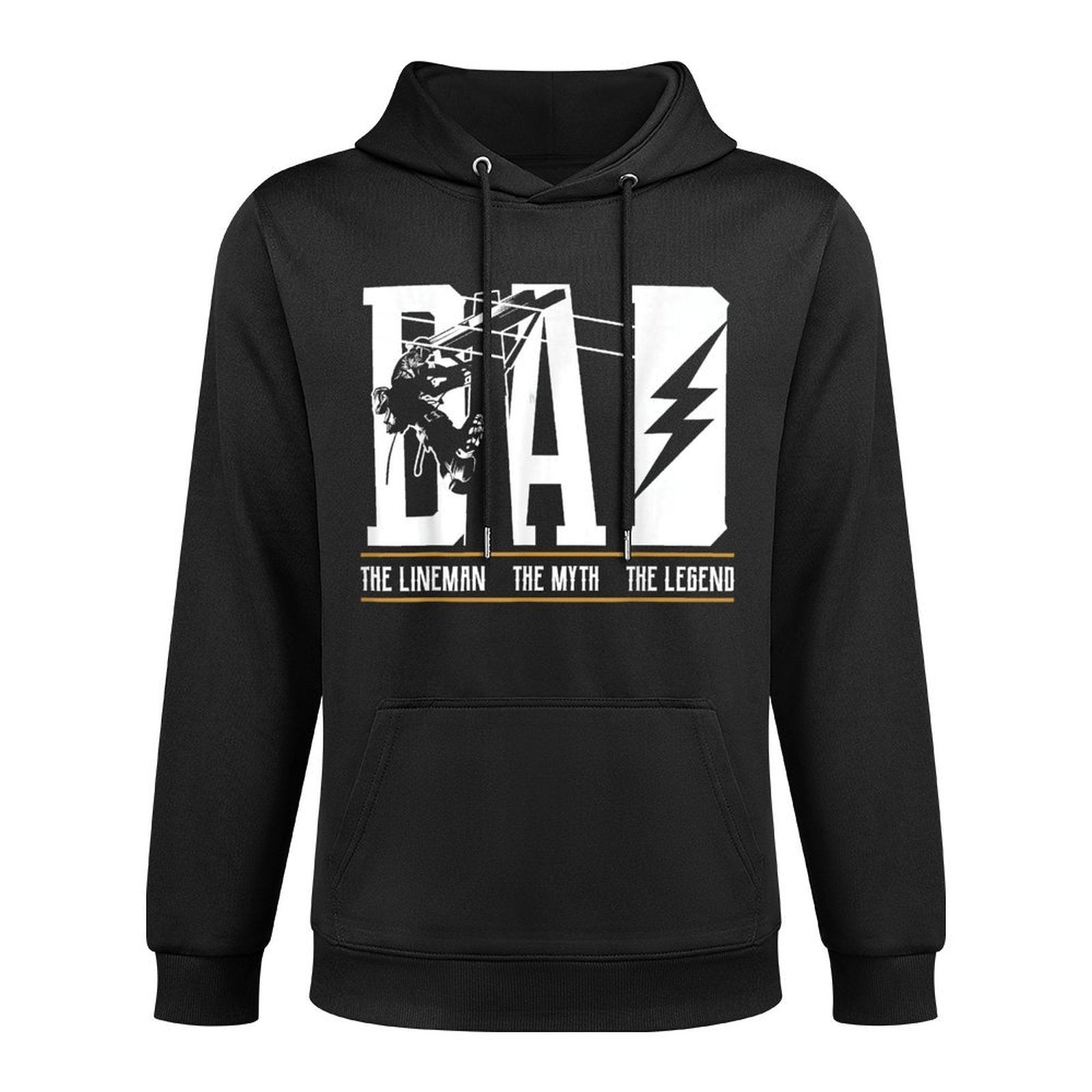 The Myth The Legend Dad The Lineman, Fun Gift 4 Fathers Moisture-Wicking Hoodie