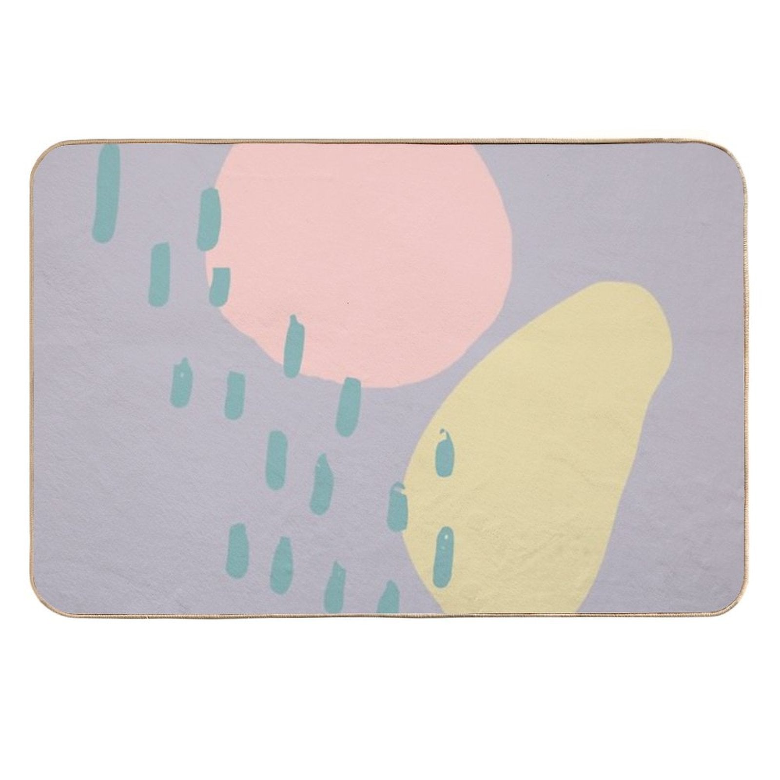 Pastel Soft Shapes  Multi-Purpose Bath Mat