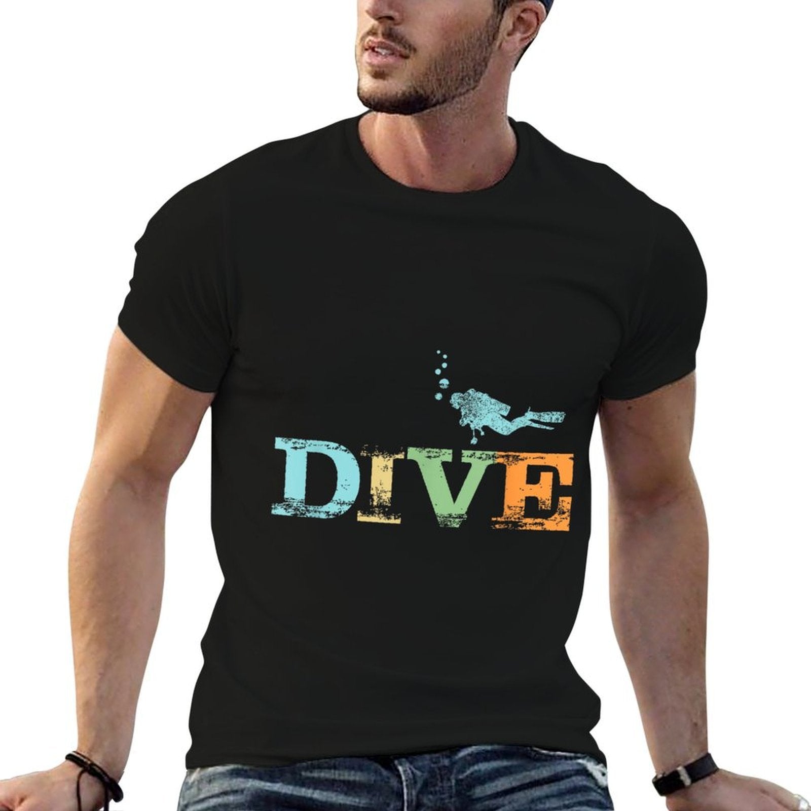 Scuba Diving T Shirt Funny Dive Lovers Gift  Fade-proof Color T-Shirt