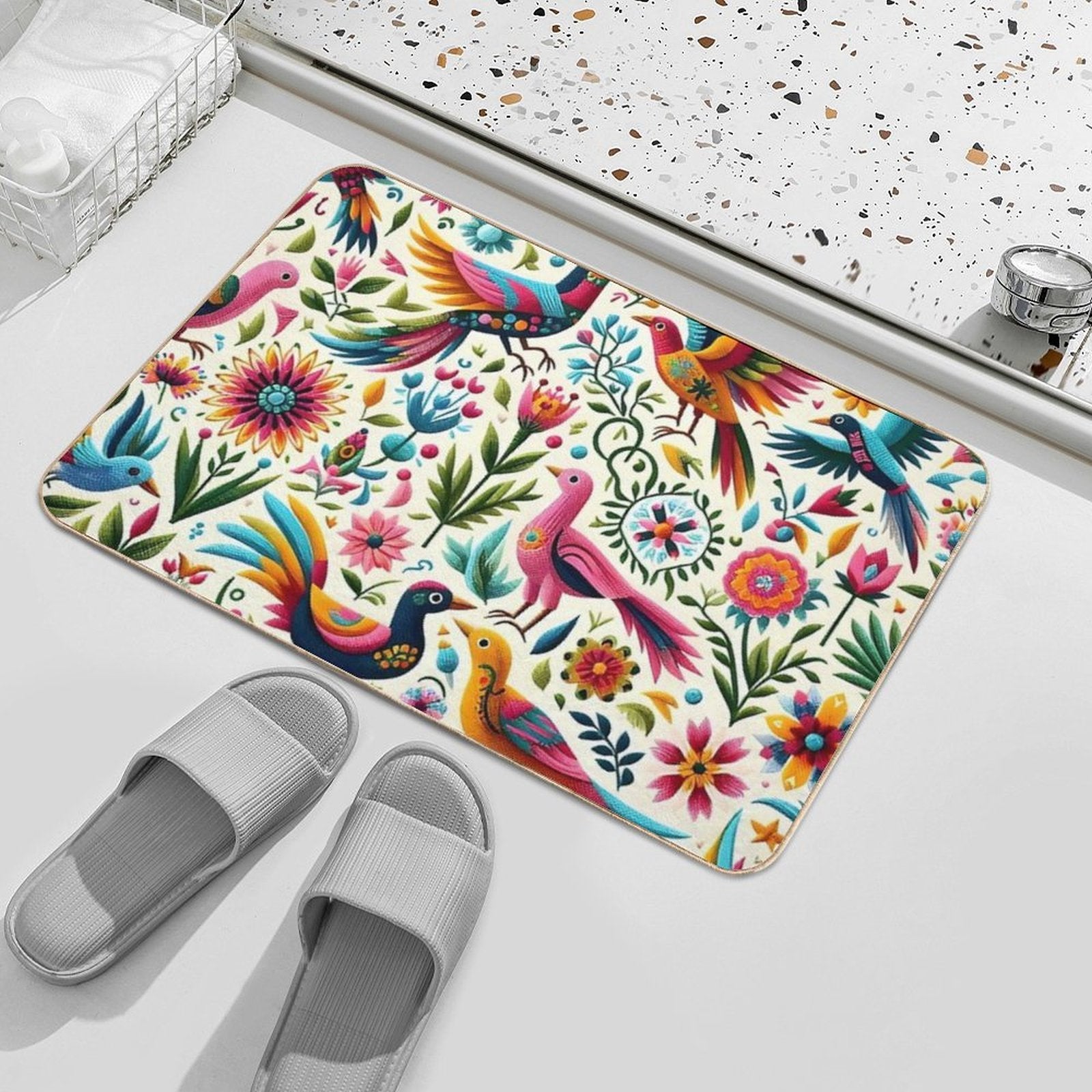Tenango Otomi Mexico  Odorless Bath Mat