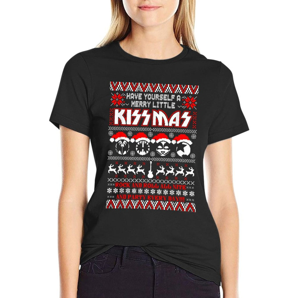 KISS - Merry Little KISSmas  Affordable Price T-Shirt