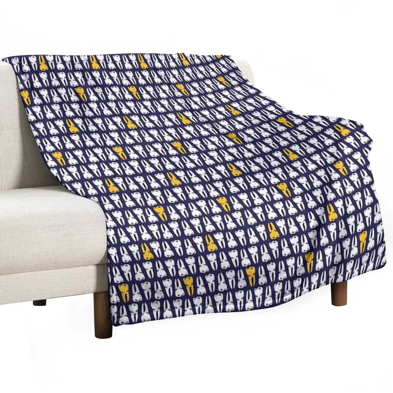 Gold Tooth Durable Throw Blanket