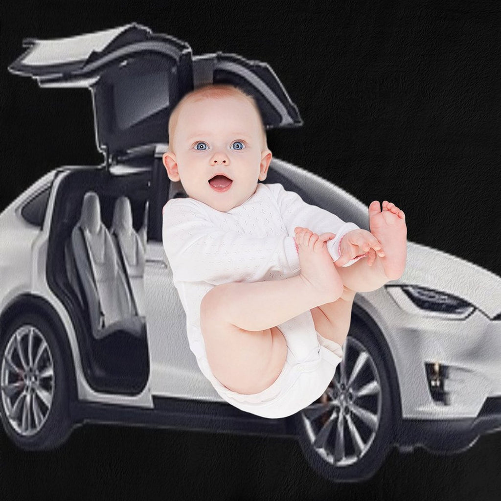 Model X Tesla Motors Sustainable Throw Blanket