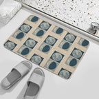 Full And Crescent Moon  Dirt-Trapping Bath Mat