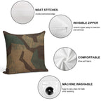 Splintertarn German Ww2 Camouflage (Version 2) Soft Decorative Cover Throw Pillow