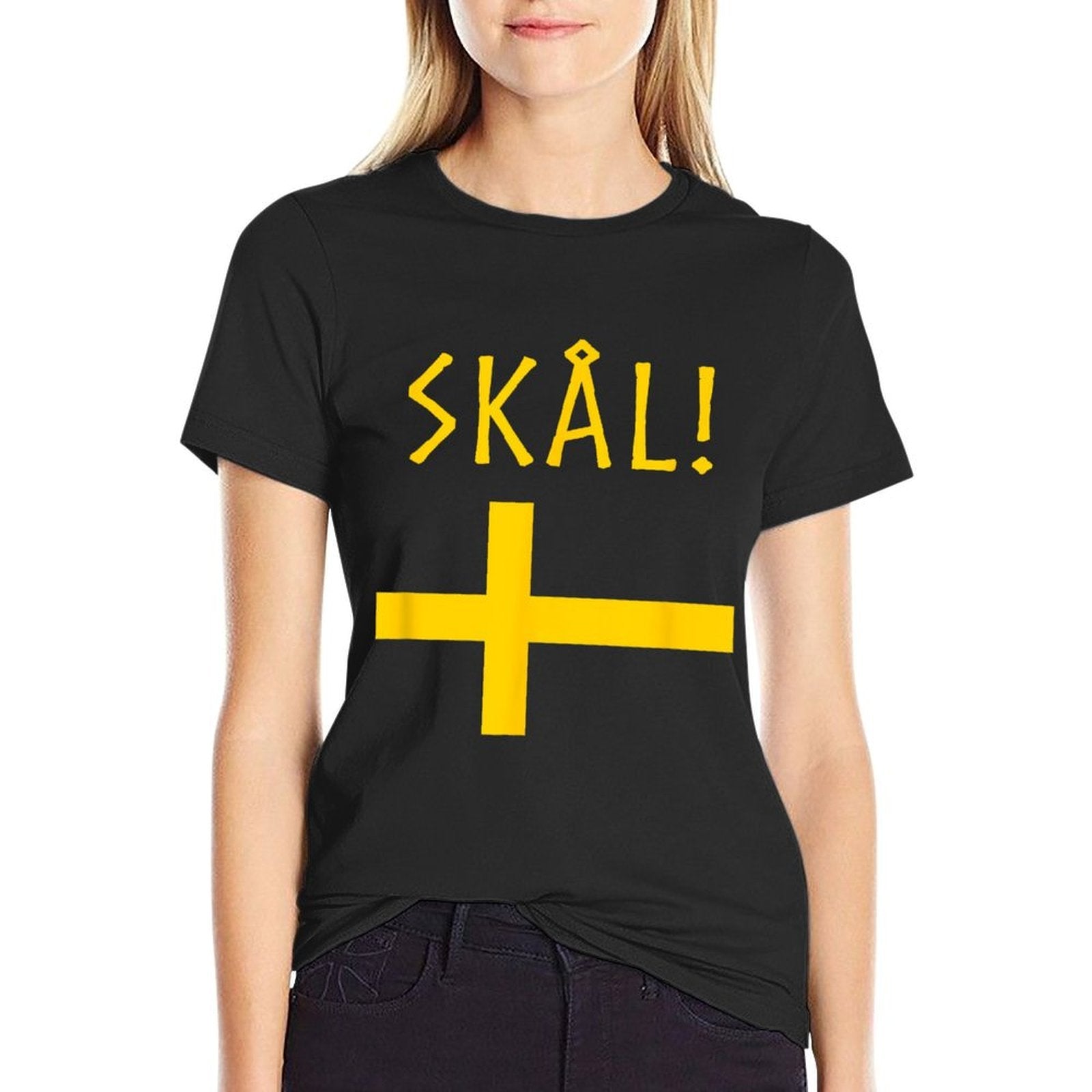 Cheers In Swedish Souvenir Of Sweden Gifts Funny Scale  Lightweight T-Shirt