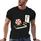 Funny Christmas Candy Cane Peppermint Candy Humor Jokes Kids  Relaxed-fit T-Shirt
