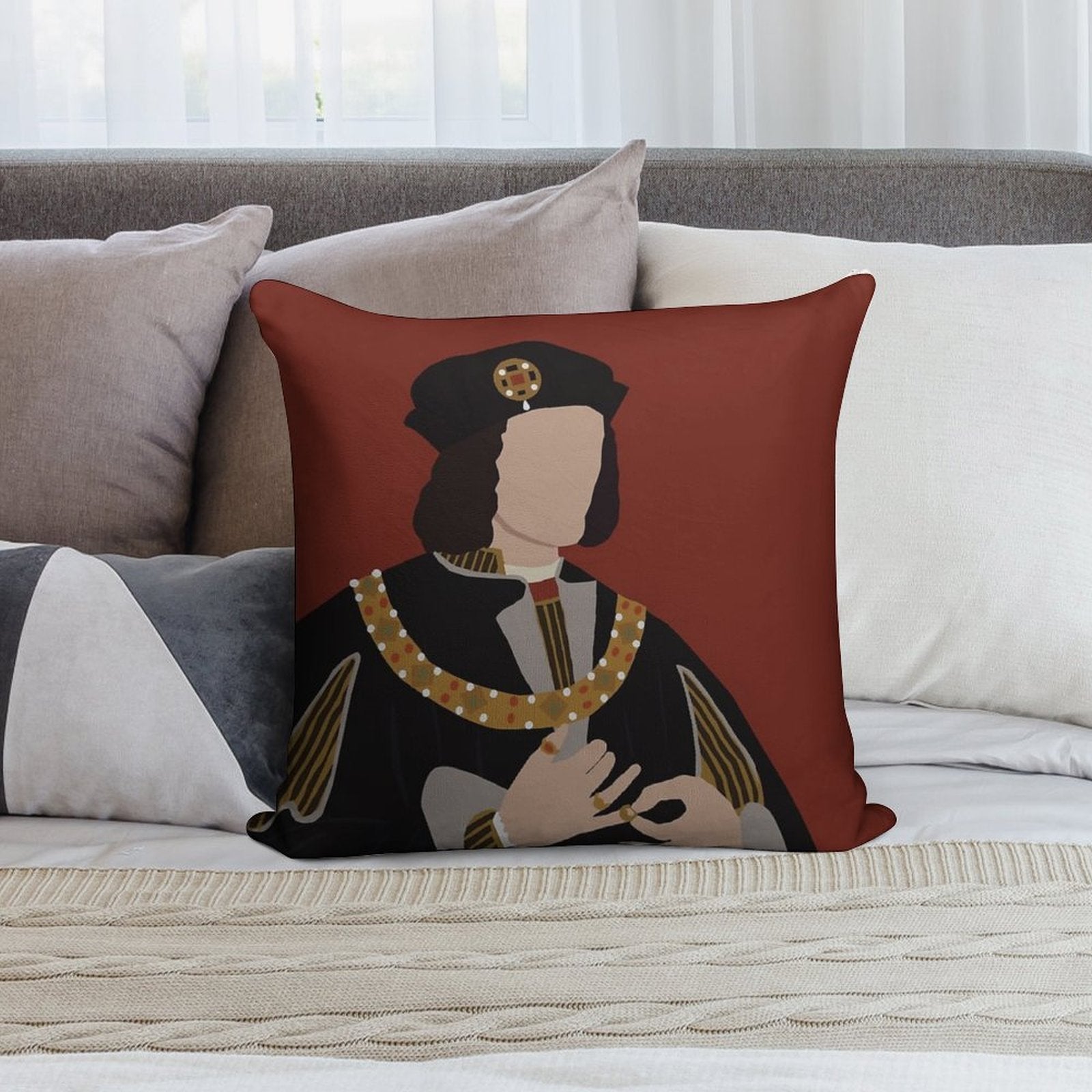 Richard III Soft Home Decor Throw Pillow