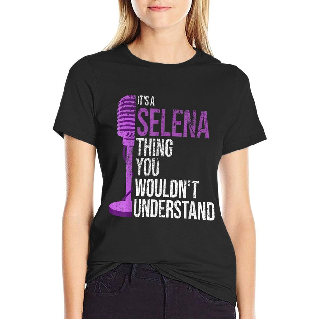 Its A Selena Thing You Wouldnt Understand - Funny Selena  Oversized Silhouette T-Shirt