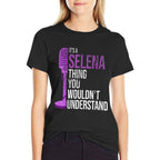 Its A Selena Thing You Wouldnt Understand - Funny Selena  Oversized Silhouette T-Shirt