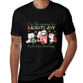 Radiation Therapy Christmas Radiation Therapy Radiology  Slim-fit Cut T-Shirt